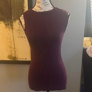Le Chateau Plum Sleeveless Tank Top